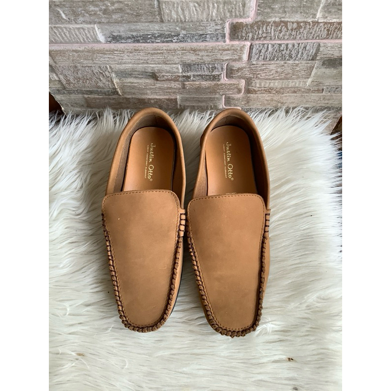 PSPGN.CO | original branded justin otto martin sepatu kulit pria loafer mokasin slip on kasual