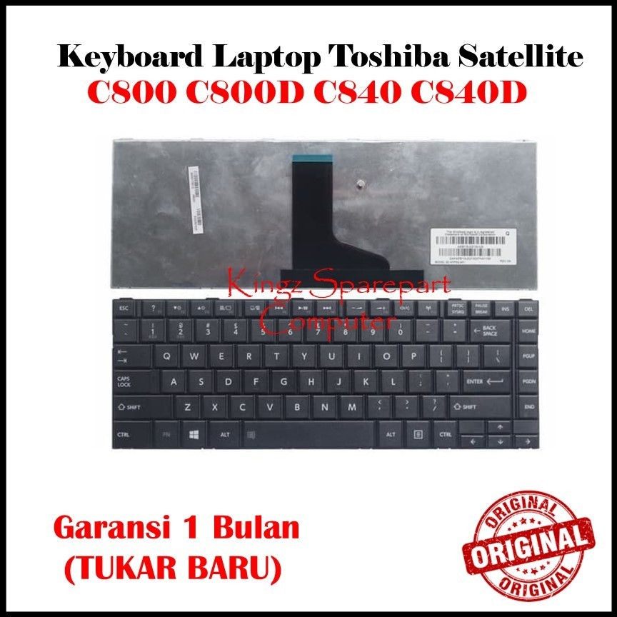 Keyboard Laptop Toshiba Satellite C800 C800D C840 C840D
