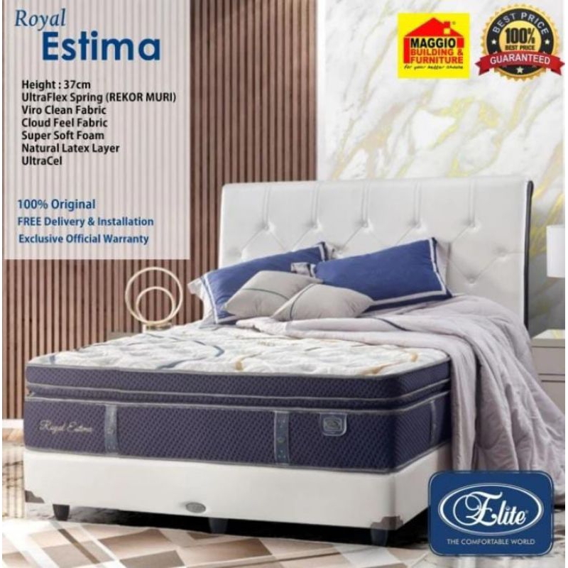 SPRING BED ELITE MINIMALIS SPRING BED TIDUR TERBARU SPRING BED ROYAL ESTIMA