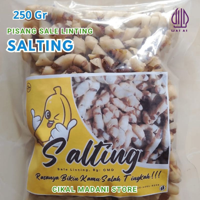 

Pisang Sale Linting SALTING kemasan 250gr snack, makannan ringan, cemilan