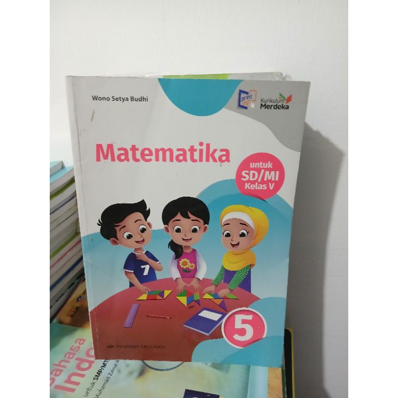 Buku Matematika kelas 5 sd kurikulum merdeka erlangga