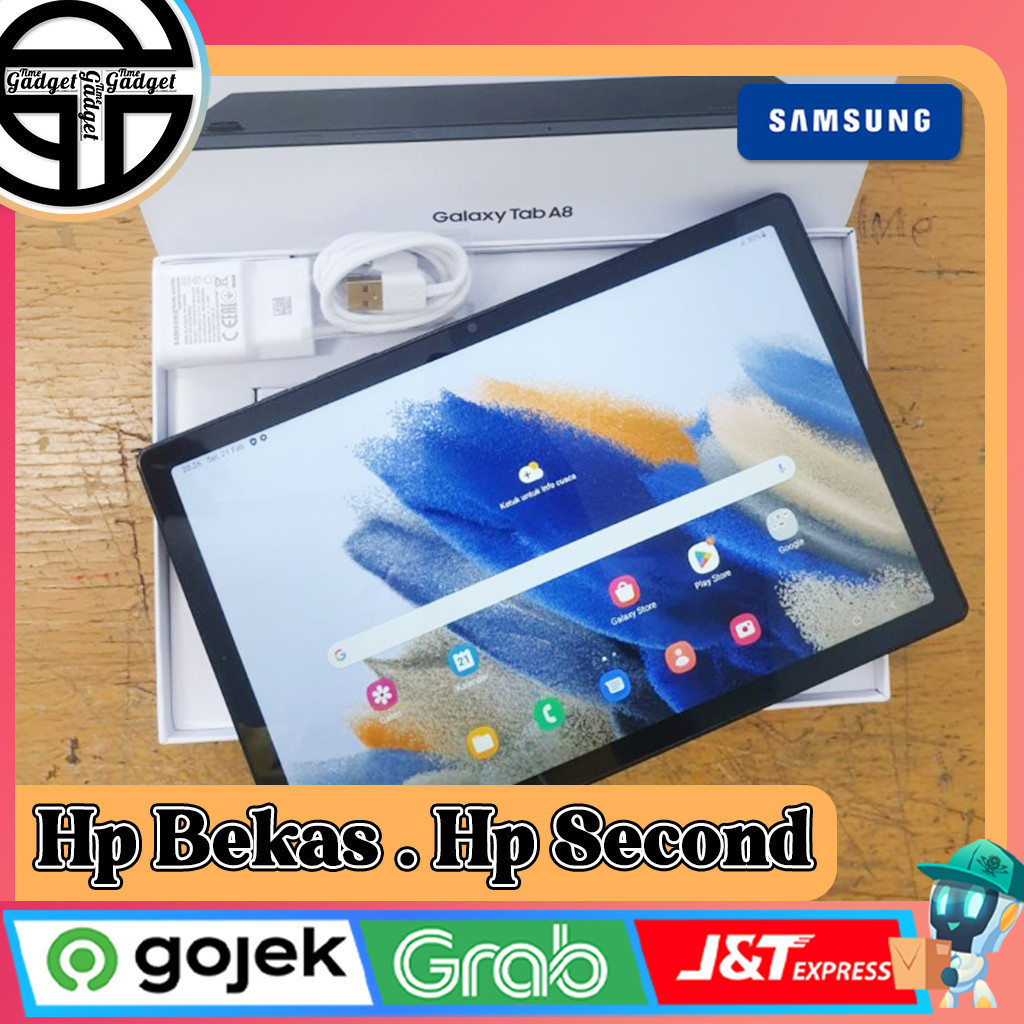 Samsung Tab A8 10.5" 2021 Ram 3/32GB | Ram 4/128GB Second Original Resmi Indonesia