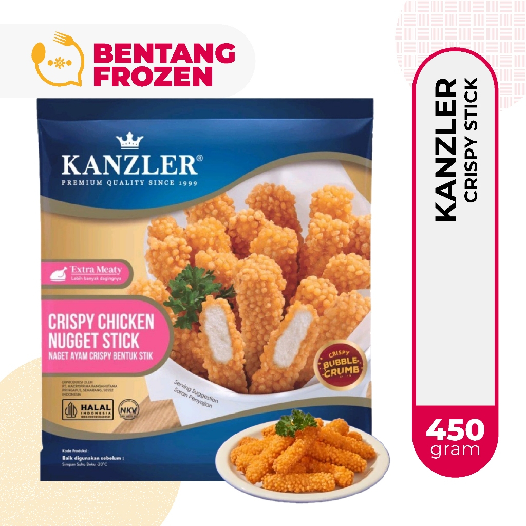 Kanzler Crispy Chicken Nugget Stick 450gr / Nugget Kanzler Stick