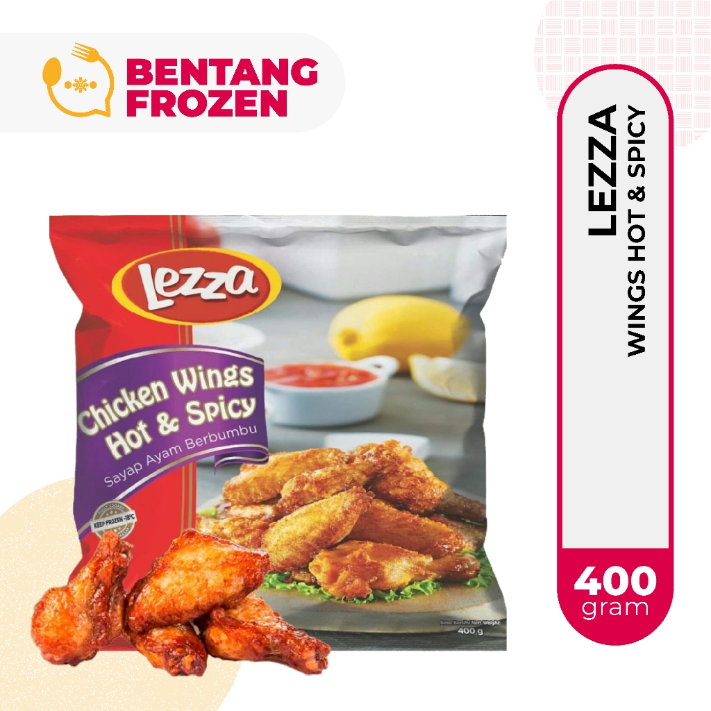 

Lezza Chicken Wings Hot and Spicy 400gr / Sayap Ayam Pedas