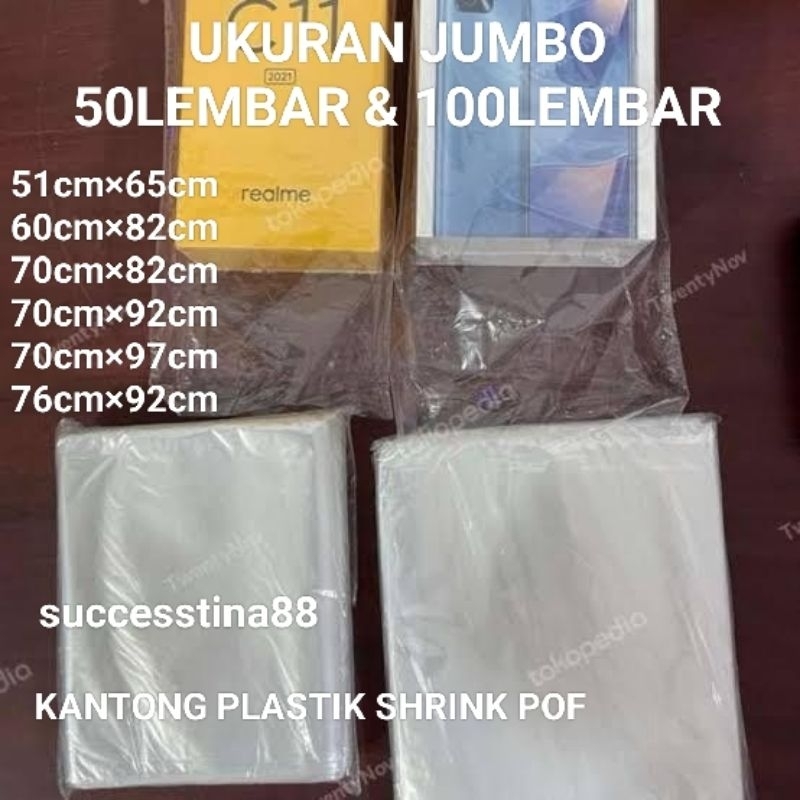 

plastik pof/plastik shrink pof/plastik kantong/plastik sampul hp/plastik segel sampul buku dll