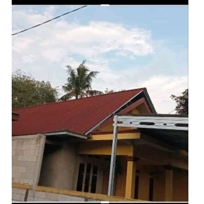 bongkar pasang atap lama ganti baja ringan dan spandek pasir