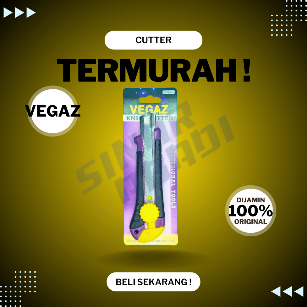 

Cutter Besar Vegaz (Bonus Isi Cutter 1 Pcs, Didalam Body Cutter)