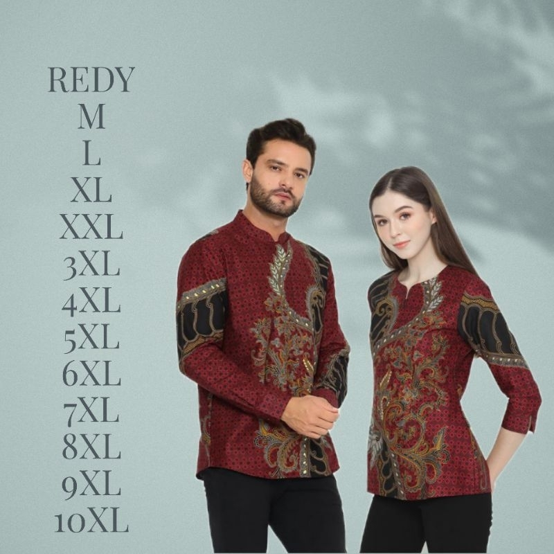 Couple - Batik Couple Ukuran Jumbo - Atasan Batik Ukuran Jumbo - Batik Wanita Jumbo - Couple Batik