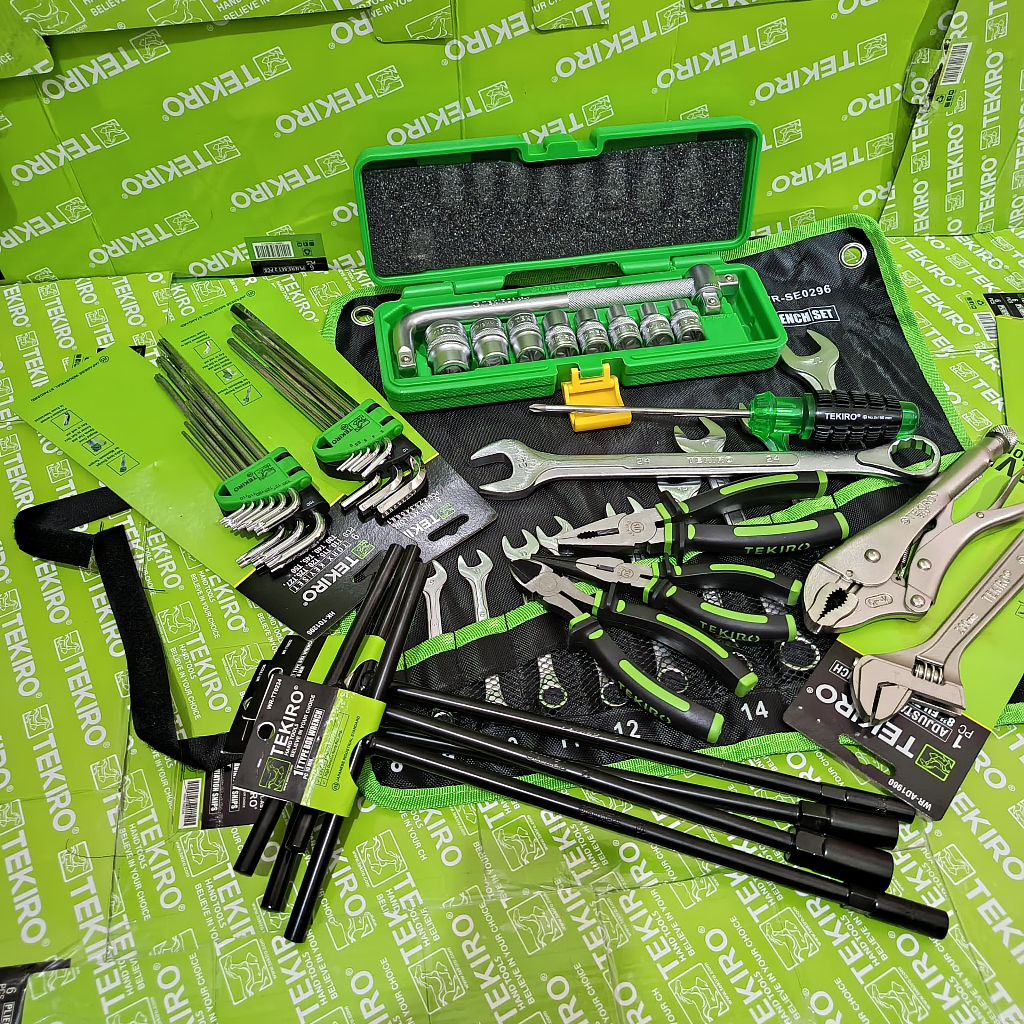 CUCI GUDANG TEKIRO Paket Bengkel Full Set / Alat Kunci Motor Mobil / Perkakas Bengkel / Tools Set