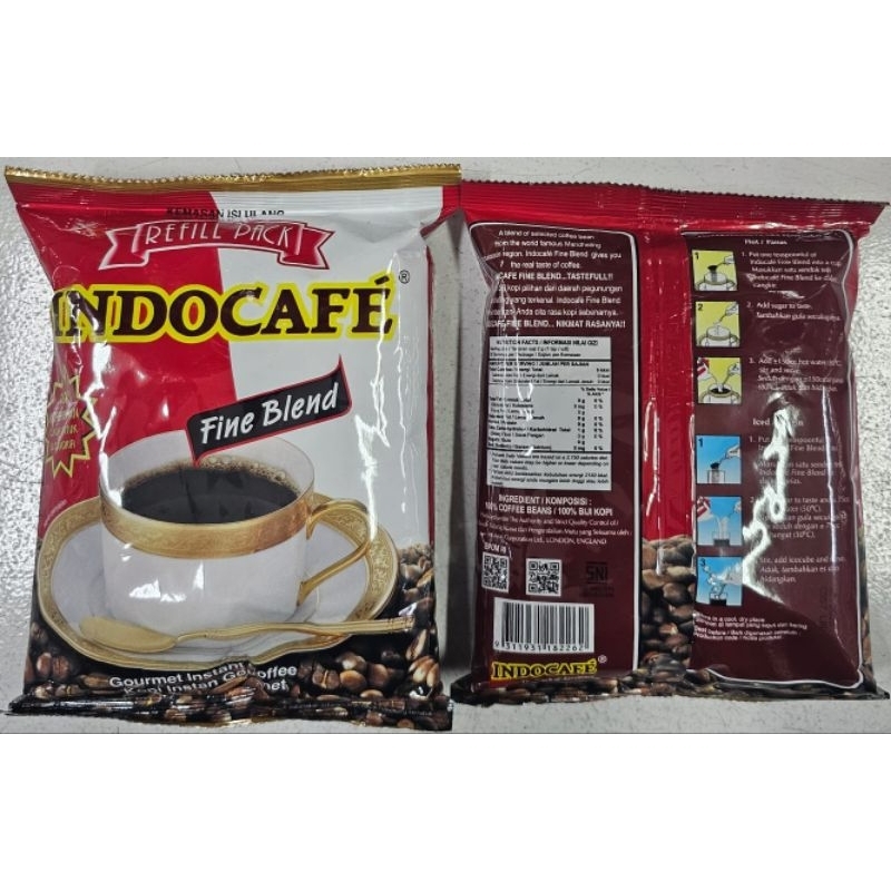 

Indocafe Fine blend 100gr reffil pack