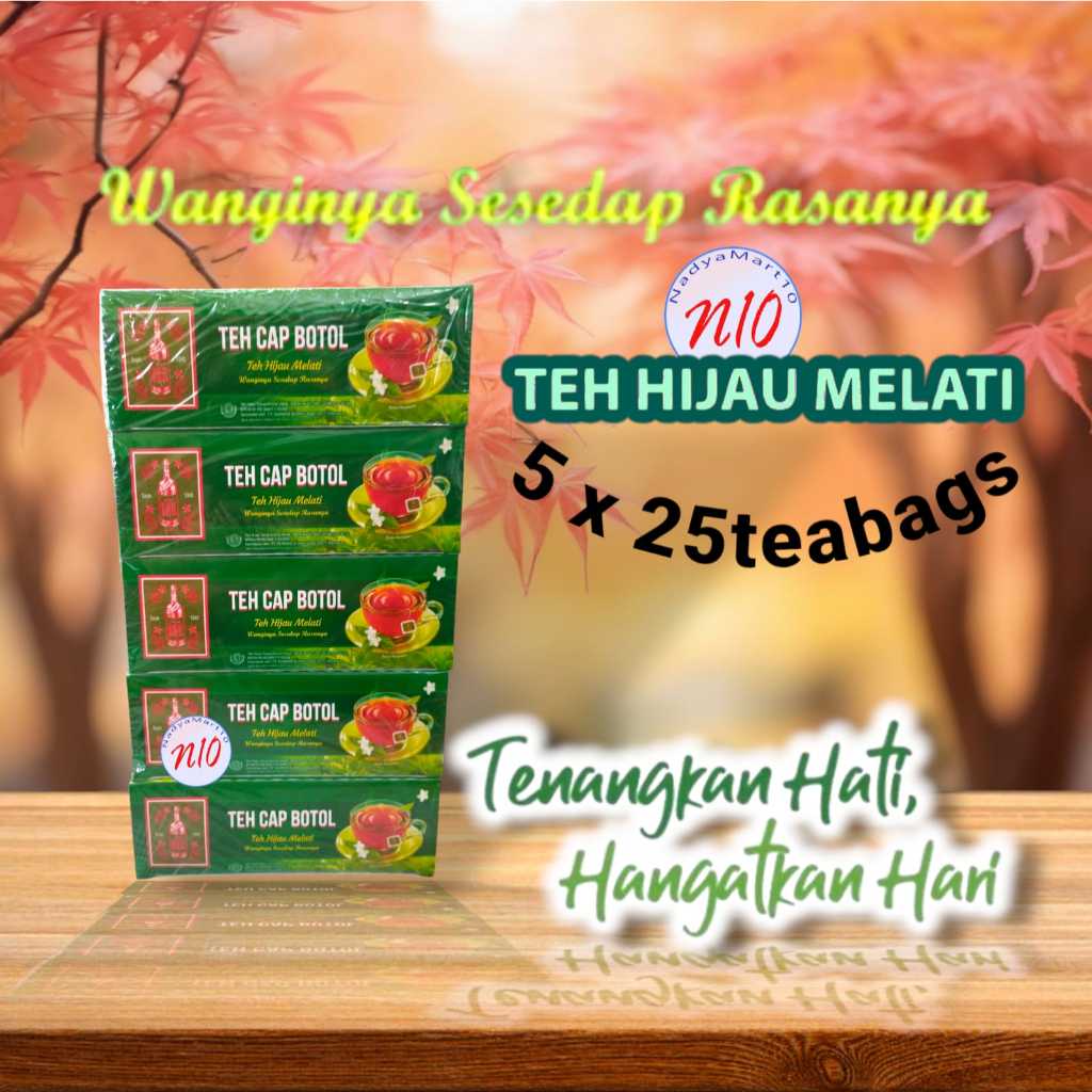 

Teh Celup Cap Botol Hijau Aroma Melati 25 Bags -Tea Bag