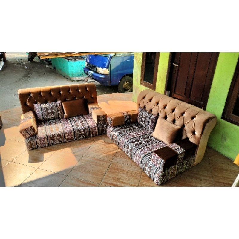 sófa lesehan Arab Saudi coklat 120+120