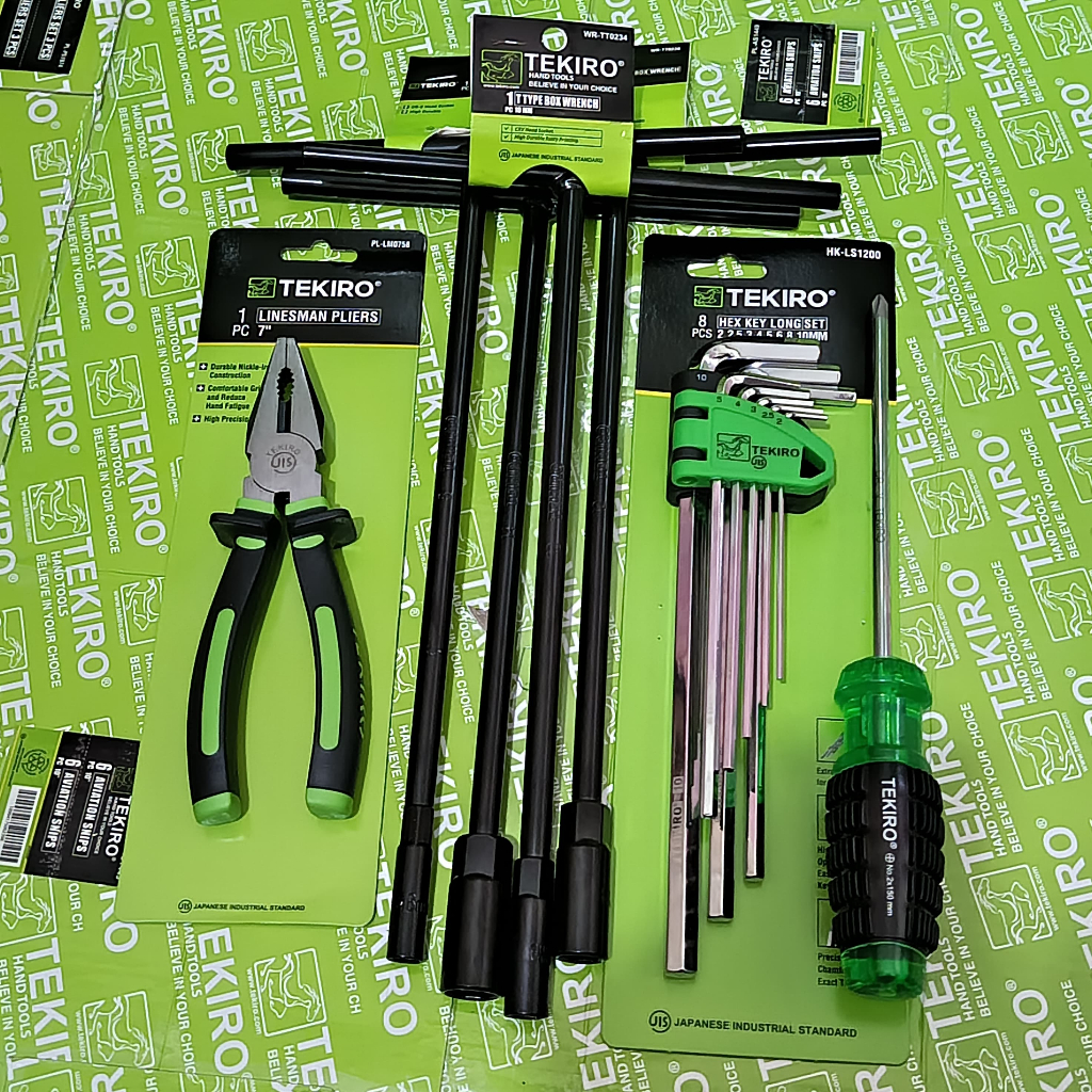 Promo TEKIRO Paket Lengkap / Alat Kunci Motor / Tekiro Kunci Pas Set / Kunci T+Tang+Kunci L+Obeng