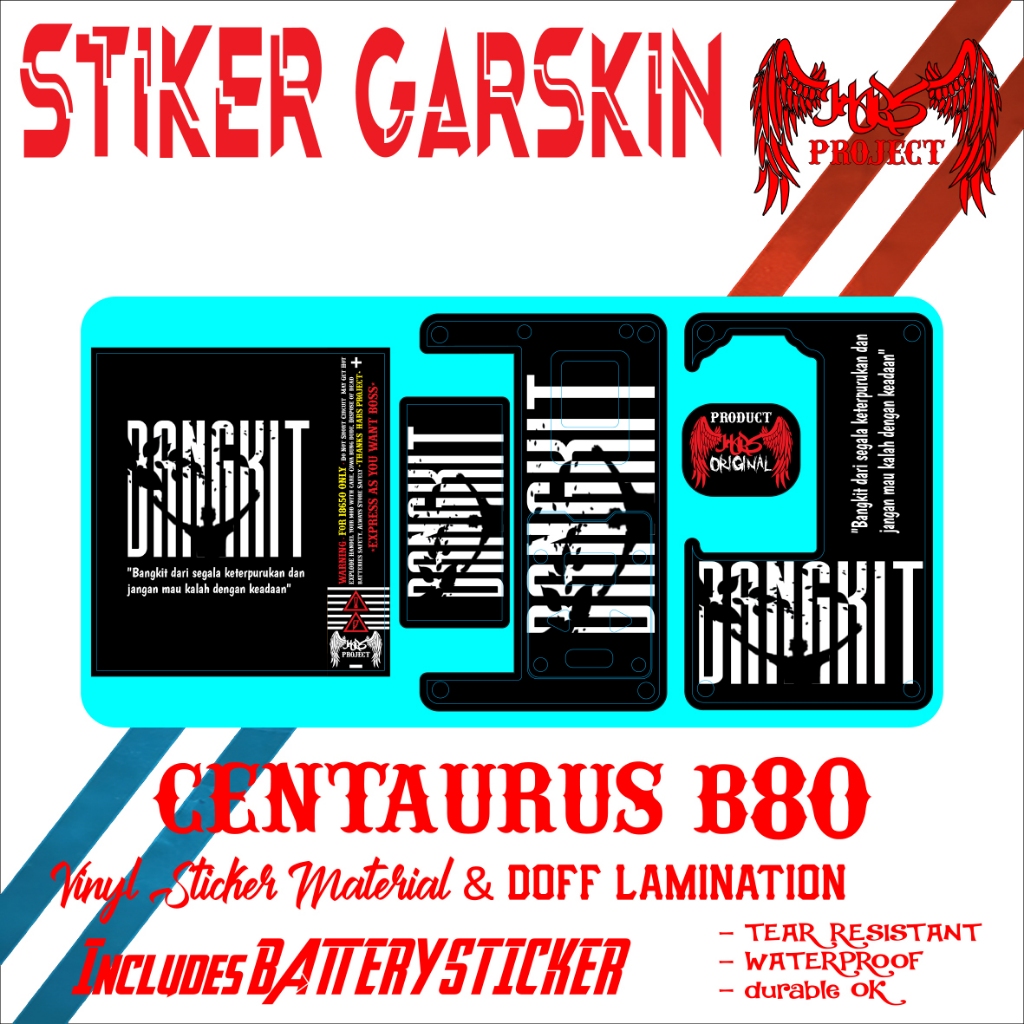 

STIKER GARSKIN INNER EDISI KATA2 BIJAK + BONUS STIKER BATTERAI