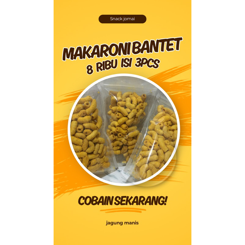 

MAKARONI BANTET MURAH 8ribu dapet 3pcs + FREE BUBBLE WRAP