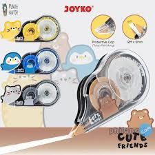 JOYKO CORRECTION TAPE 12m TIPEX KERTAS JOYKO motif tipe x roll animal lucu pastel