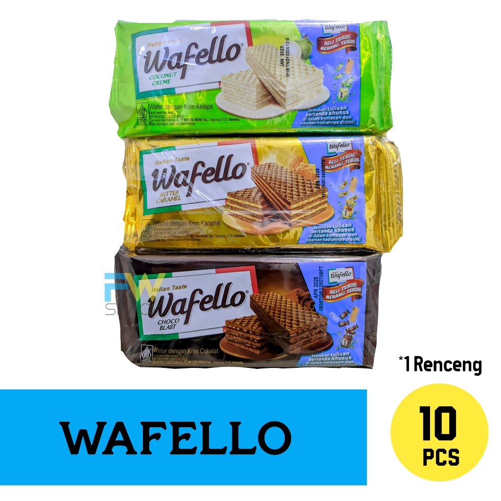 

Roma wafello 1 renceng isi 10 pcs 17 gr