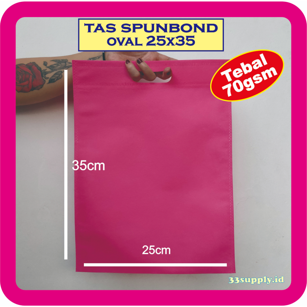 

Tas Spunbond Oval 25x35 Tas DCUT 25x35 goodie bag 25x35 tas plong 25x35 tas hajatan tas souvenir tas tasyakuran tas hampers tas ulang tahun tas hadiah tas khitanan tas pernikahan tas khitan tas aqiqah