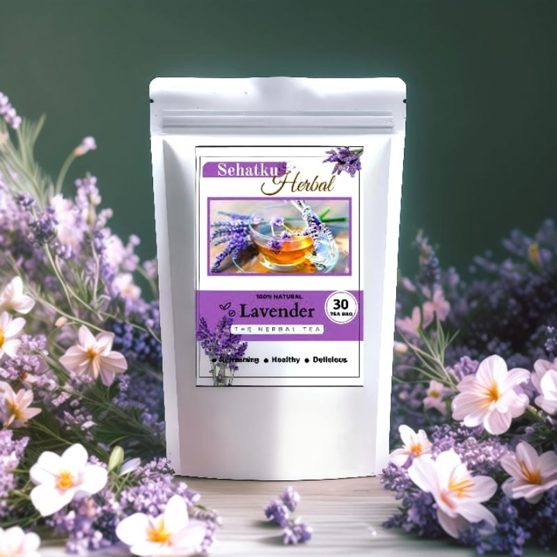 

Lavender tea : Teh Bunga Lavender / Teh insomnia menenangkan isi 30 tea bag