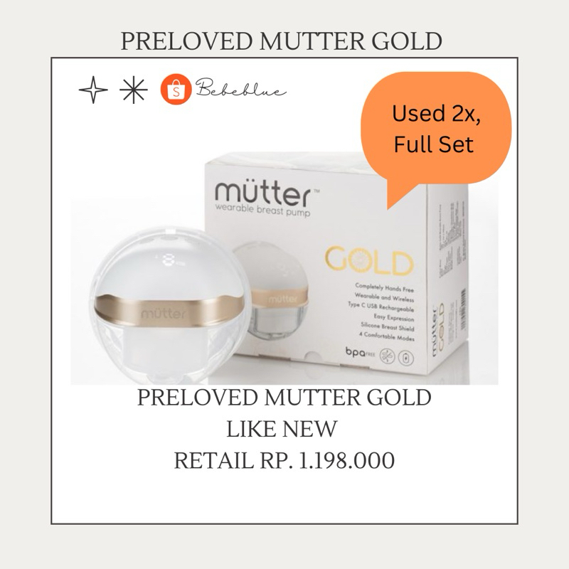 Preloved Mutter Gold Breastpump