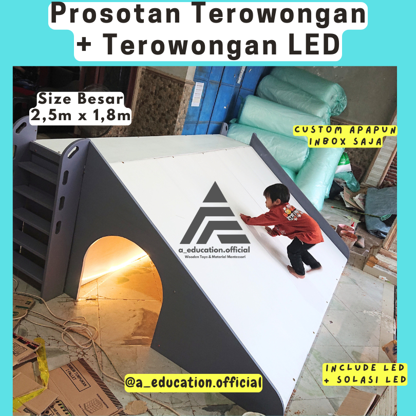 Prosotan Besar 2,5 m x 1,8 m prosotan anak LED Prosotan kayu anak