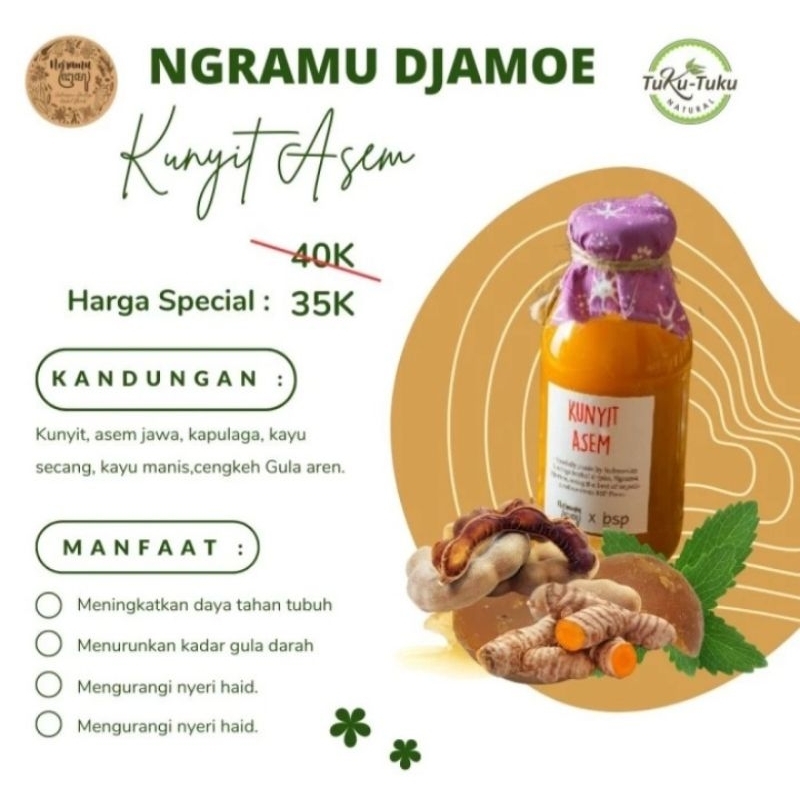 

Ngramu Djamoe Kunyit Asem 330ml -Organik