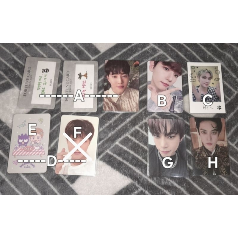 Photocard Official xiaojun pola card nct home doyoung favorite EXO Suho Baekhyun Teolaegi