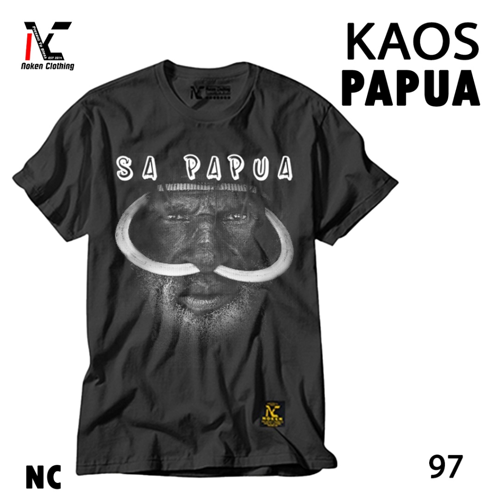KAOS PAPUA SA PAPUA LOVE MY CULTURE NC97 DEWASA PRIA WANITA NOKEN CLOTHING