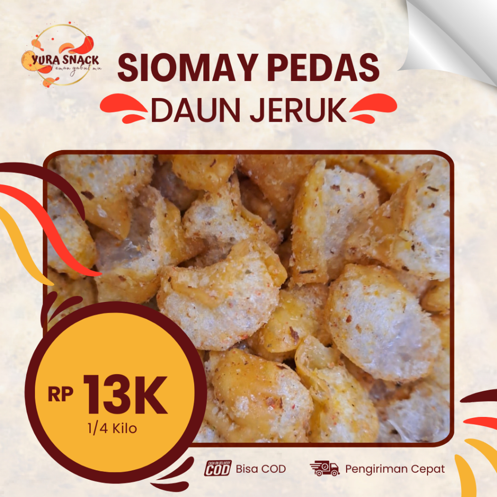 

Siomay Pedas Kering Crispy Daun Jeruk Kemasan 250gr | 500gr | 1000gr