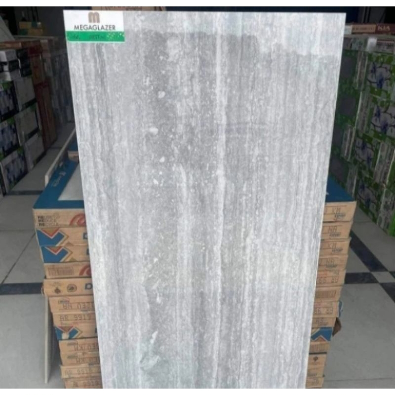granit lantai/dinding 60×120 motif marmer grey travertine