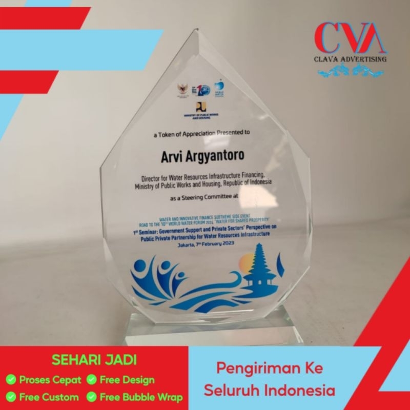 Plakat crystal gunung | plakat crystal impor | plakat kaca | plakat crystal