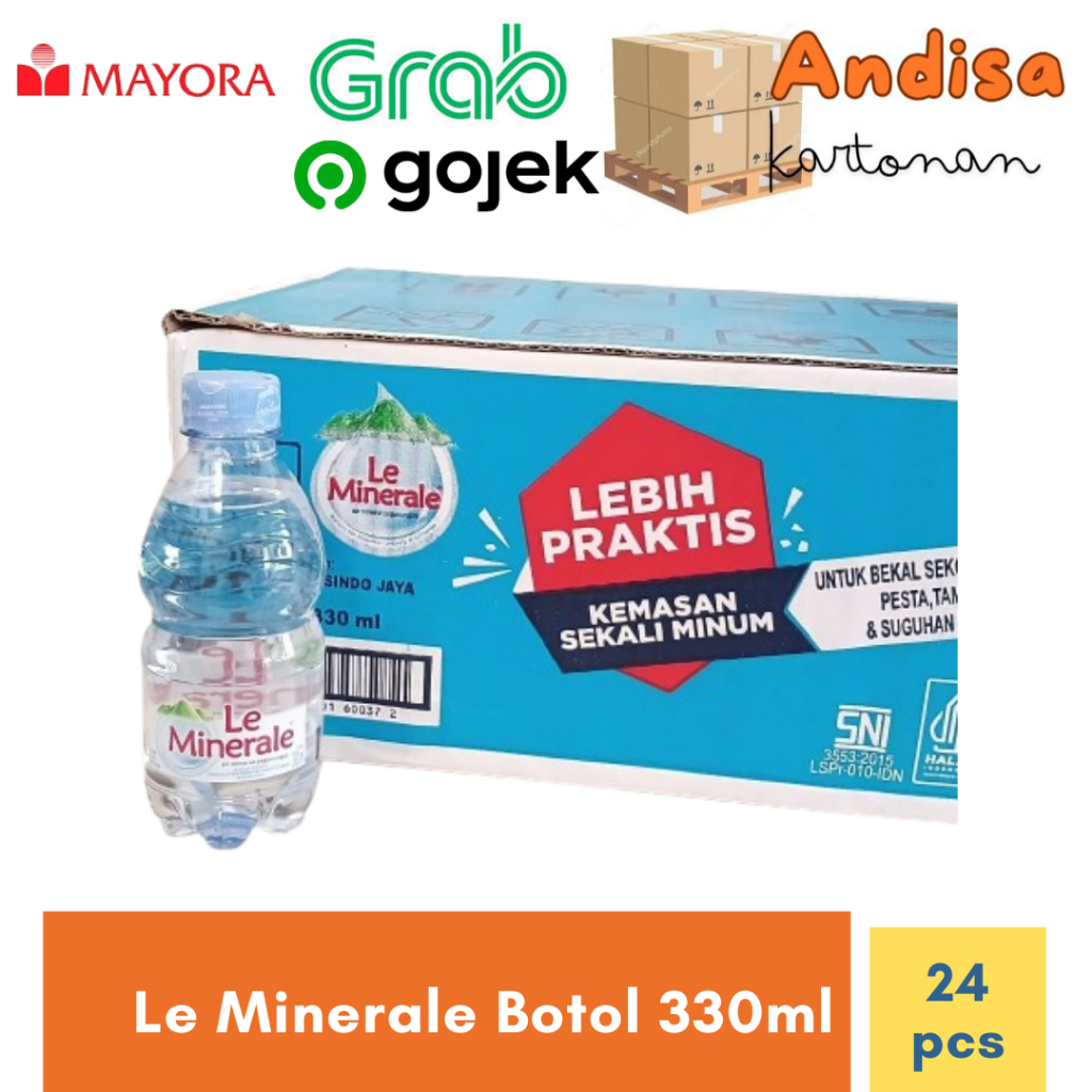 

Le Minerale Kartonan isi 24 x 330ml Andisa