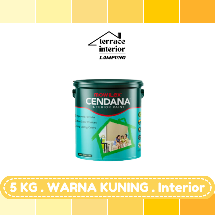 Cat Tembok Mowilex Cendana Interior Warna Kuning 5kg