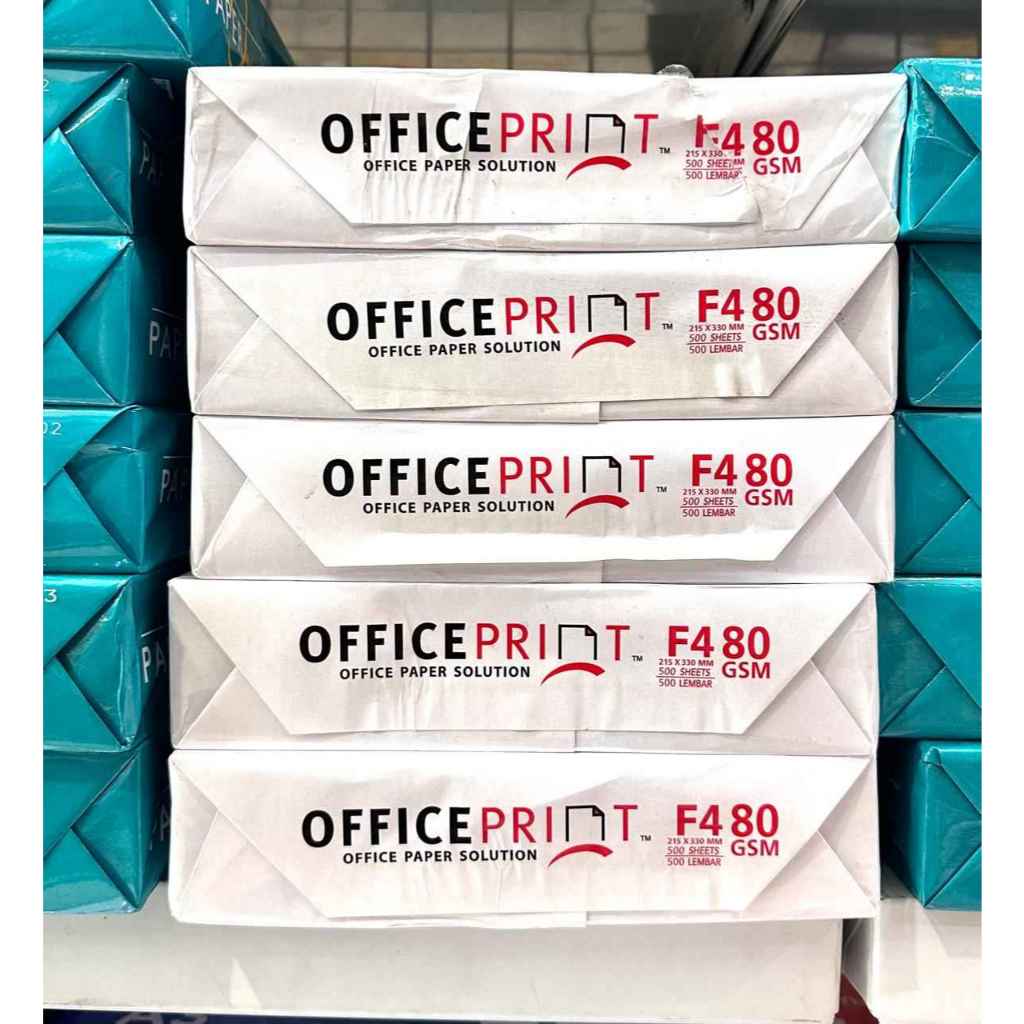 

(RIM)Kertas HVS Office Print F4 80gram / Kertas Fotokopi / Kertas Print