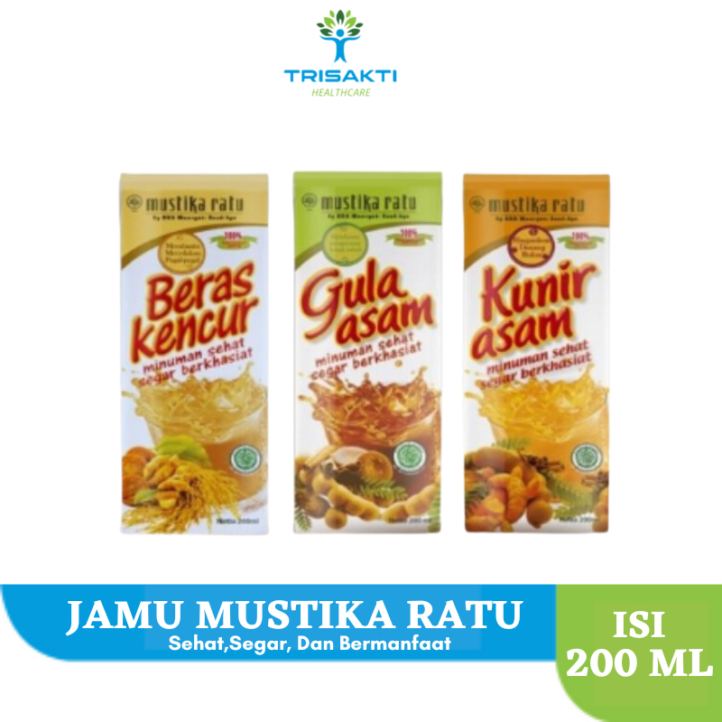 

Mustika Ratu Gula asam Beras kencur Kunir Asam 200 ml