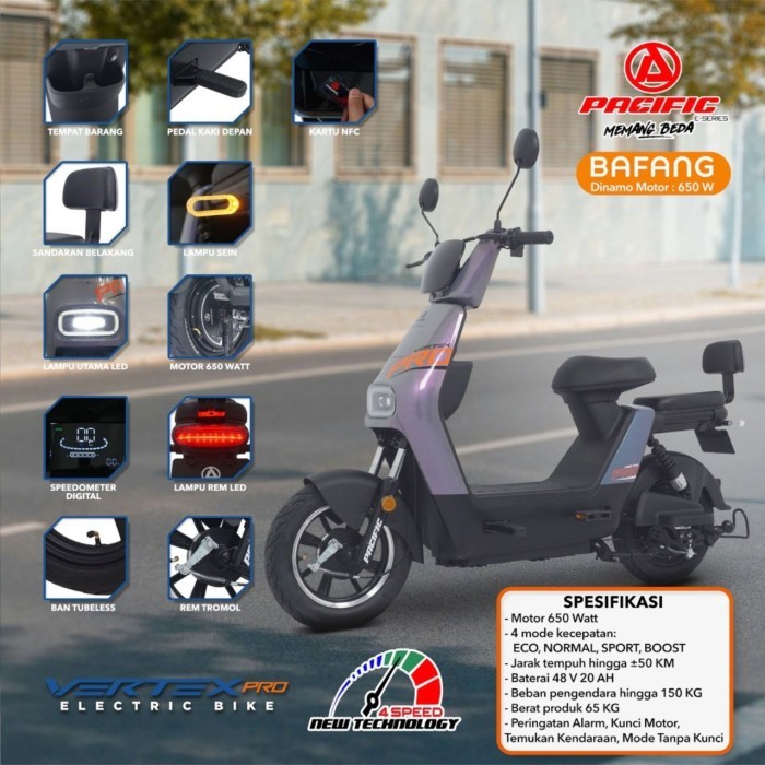 Sepeda Listrik Pacific Vertex Pro