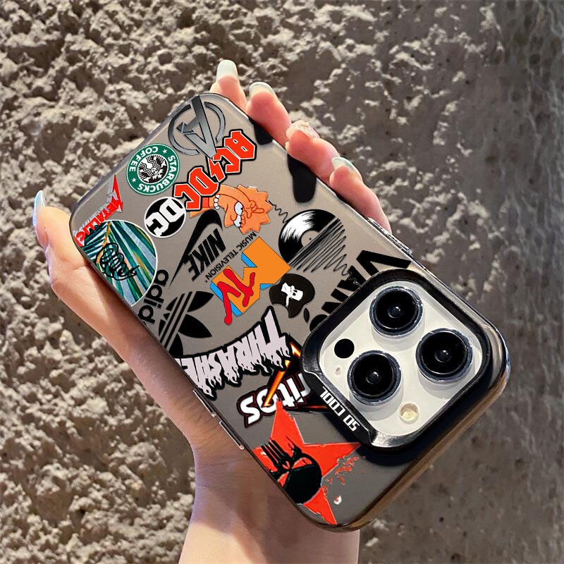 CS05 Premium Matte Hard Casing Hp Brand Aesthetic Compatible For Vivo Y36 Y27S Y78 Y38 Y91 Y95 Y91C 