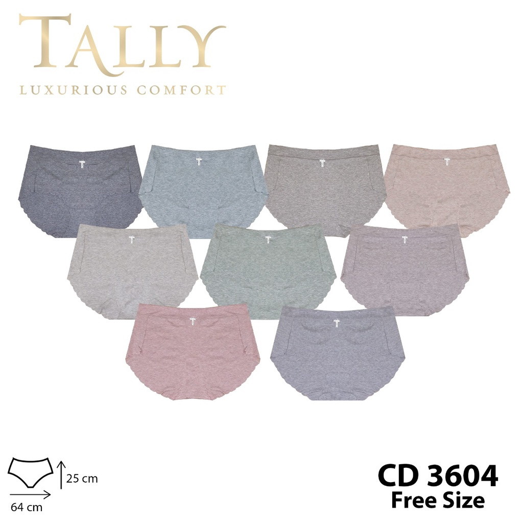 Celana Dalam Wanita Tally 3604 Anti Jiplak Seamless Bahan Katun Bambu