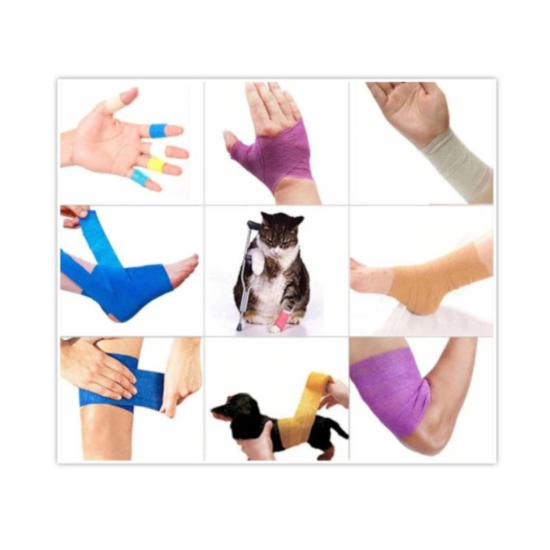 Pembalut Luka Perban Elastis Kain Kasa Anti Lengket