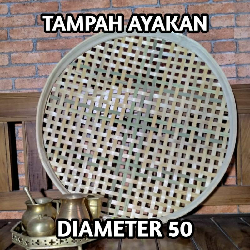 tampah bolong/ayakan bambu/tampah ayakan D-50 cm Brkh