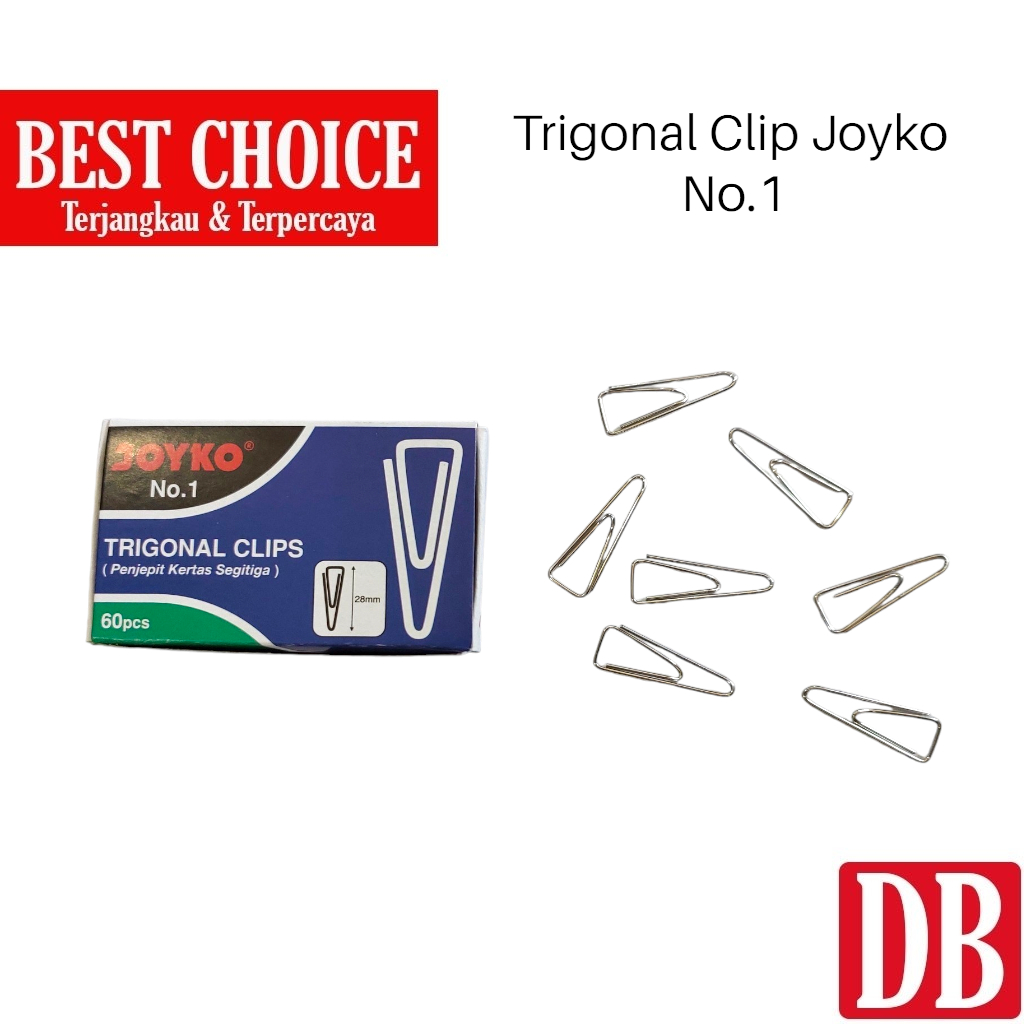 

Paper Clip / Trigonal Klip Kertas Kecil no. 1 Joyko (1pak)