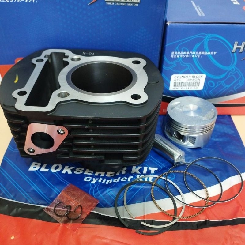 HOXEO BLOK SEHER ASSY BYSON LAMA (45P) /BYSON KARBU /BLOK PISTON KIT CYLINDER + RING SEHER /ORIGINAL