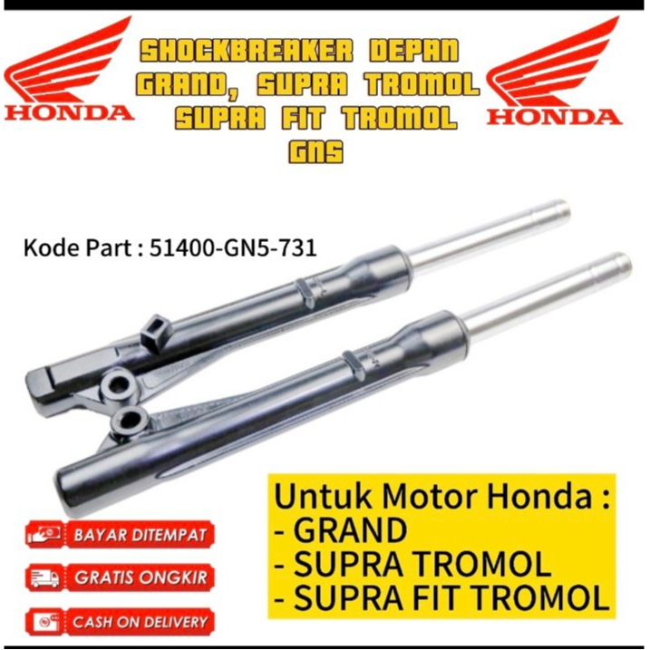 Shockbreaker Depan Grand / As Shock Depan Plus Tabung Honda Grand/Shockbreaker Depan Supra Tromol/Sh