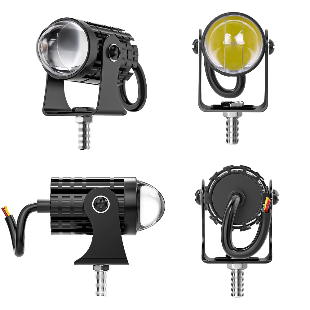 Lampu Tembak Sorot Motor 1 pasang 2 warna BONUS SAKLAR