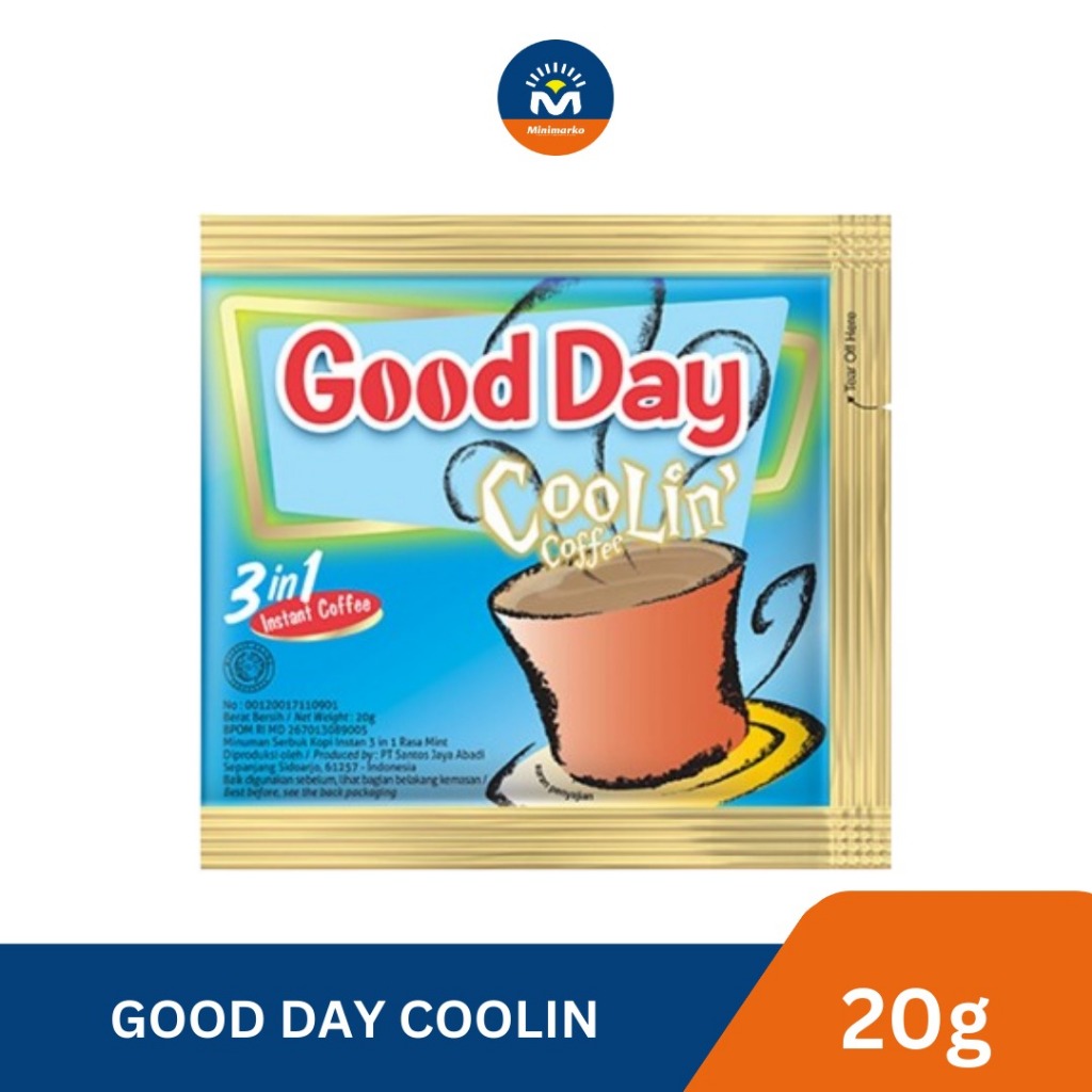 

Good day Coolin | Carebian Nut | Vanilla Late 3 in 1 Instant Coffe Renceng (10 pcs)