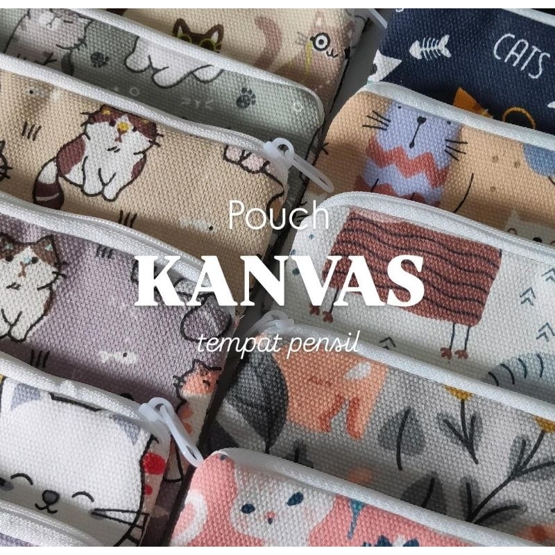 

DOMPET KANVAS POUCH SOUVENIR KANVAS MURAH TEMPAT PENSIL 18X7.5