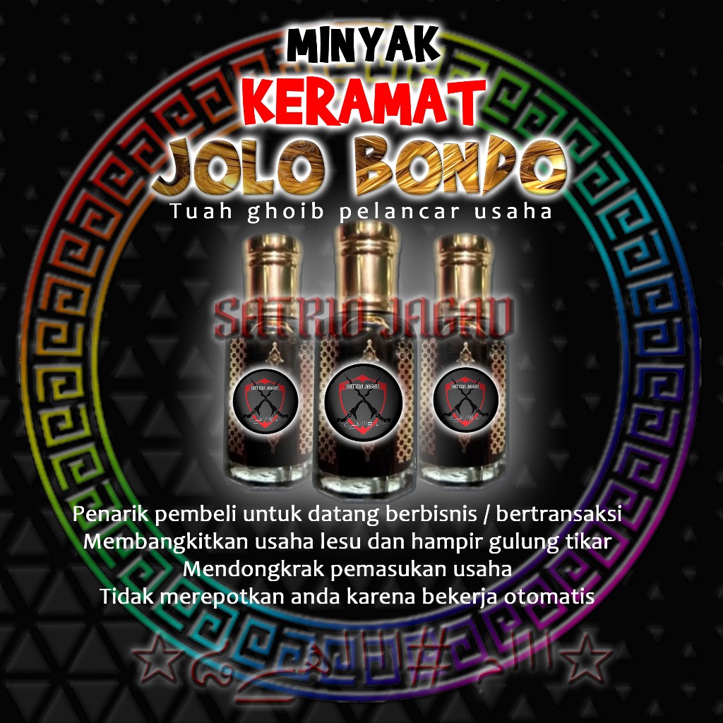 MINYAK KERAMAT JOLO BONDO