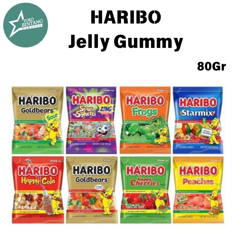 

Haribo Jelly Gummy 80gr