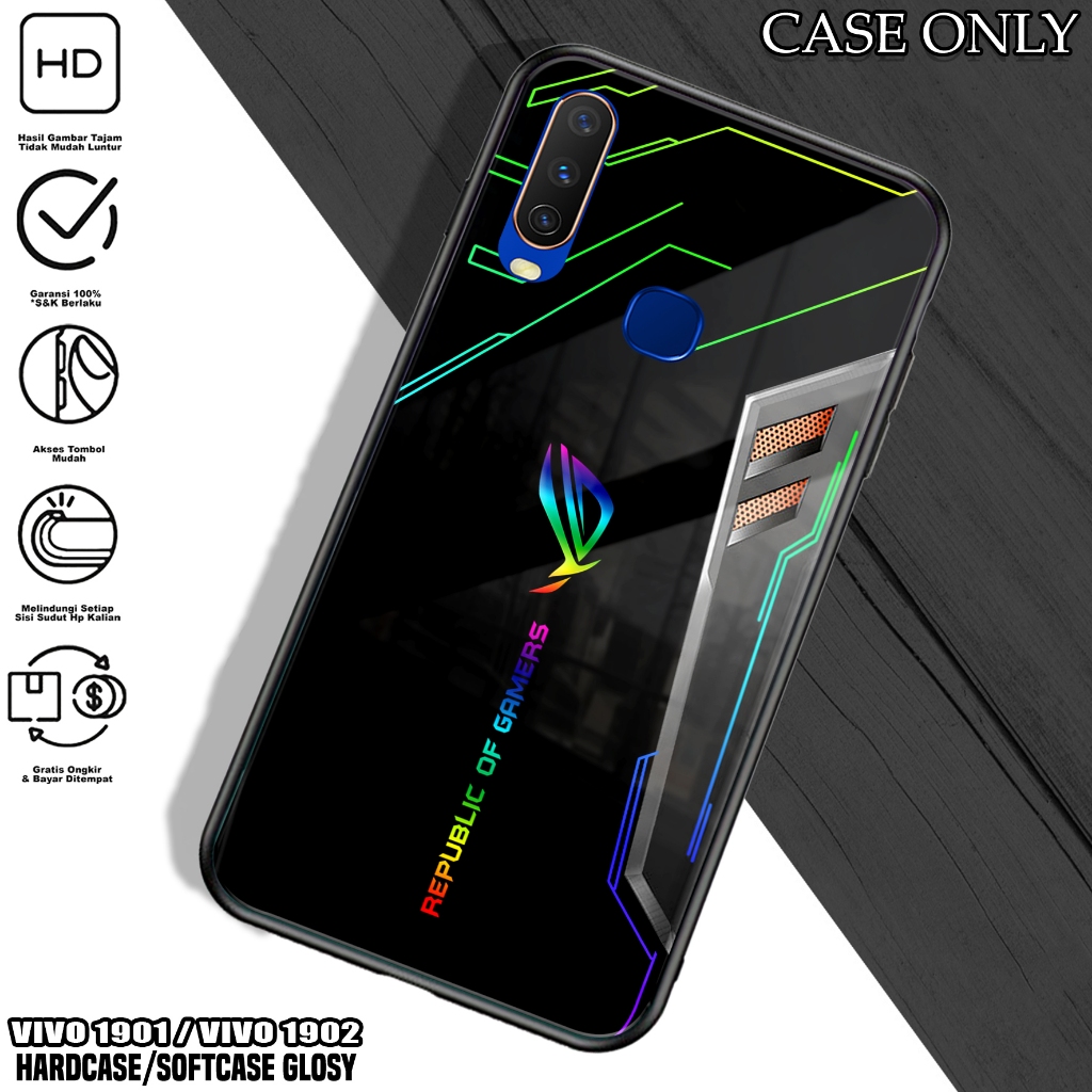 Case VIVO 1901 / 1902 - Casing VIVO 1901 / 1902 [ ROG ] Silikon VIVO 1901 / 1902 - Kesing Hp - Casin