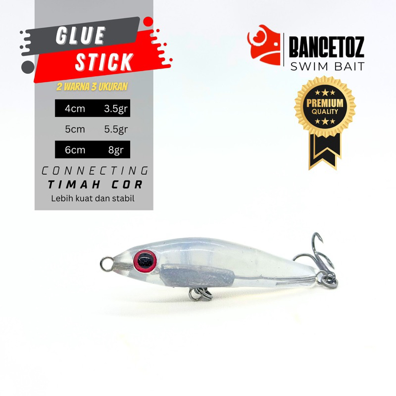 Swimmer Bait Bancetoz Glue Stick Umpan Casting Lure Minnow Swim Bait